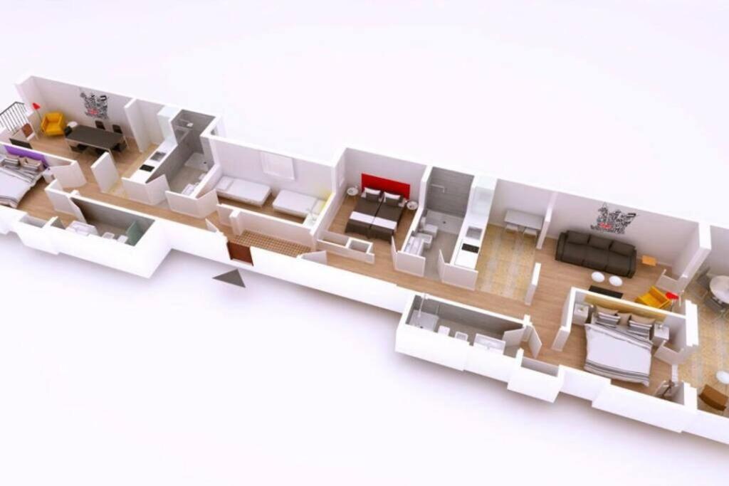 Perfectly Located 4Bed 4Bath Apartment In Barcelona 3 1 Bagian luar foto